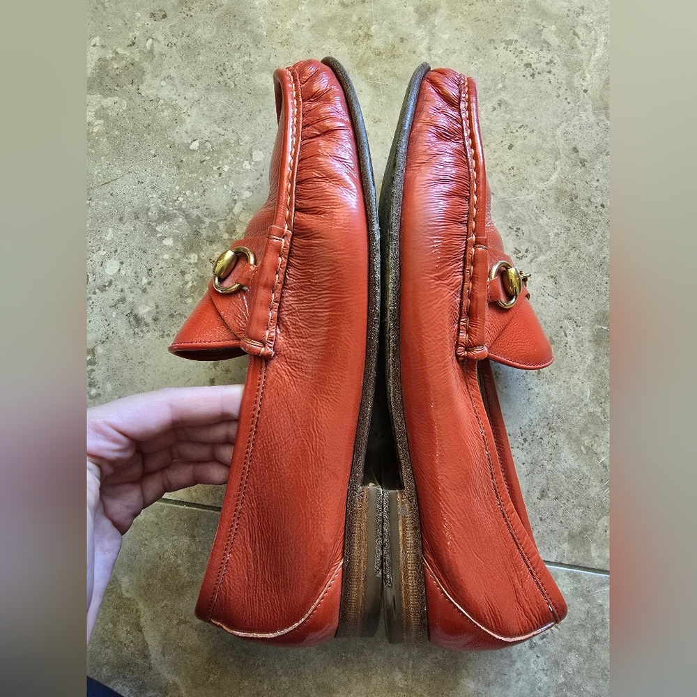 Authentic Gucci 1953 Pumpkin Patent Leather Mens Loafer US9 - Picture 8 of 14